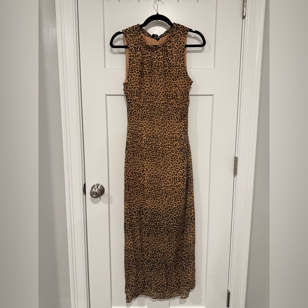 J. Crew Leopard Print Maxi Dress